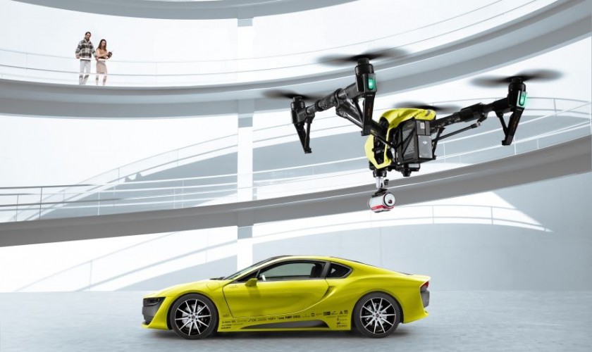 Rinspeed-Konzept: Sportwagen mit eigener Drohne - drohne