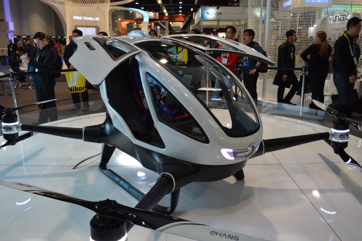 EHang 184: Konzept-Multicopter kann eine Person transportieren - multicopter, drohne