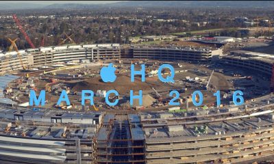 Drohnenflug über Apple Campus 2 - drohnen