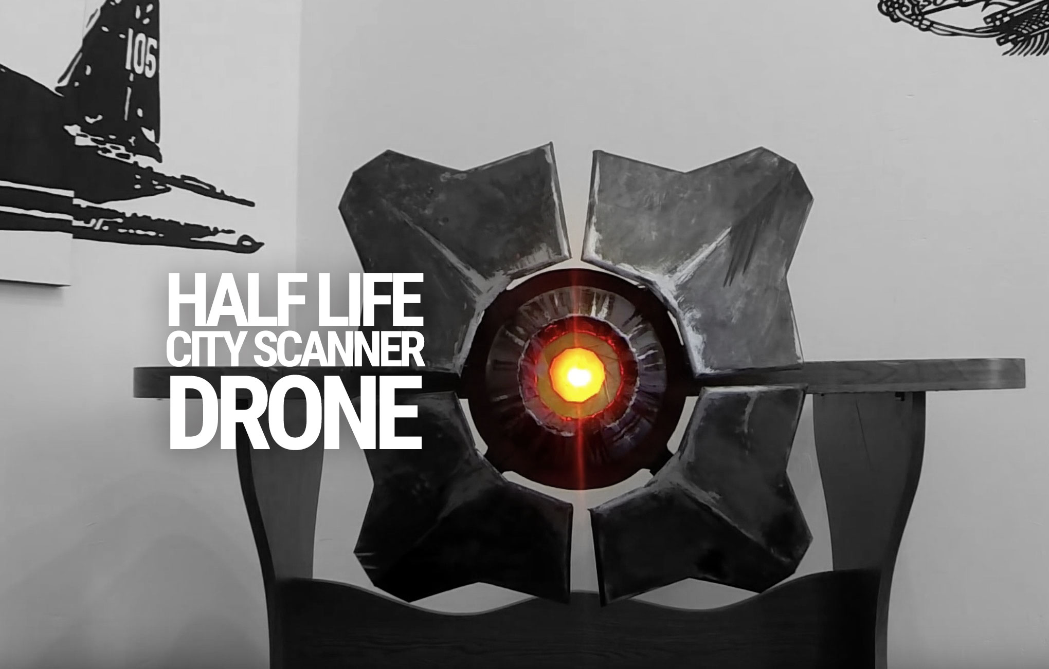 Half-Life City Scanner-Drohne  nachgebaut -