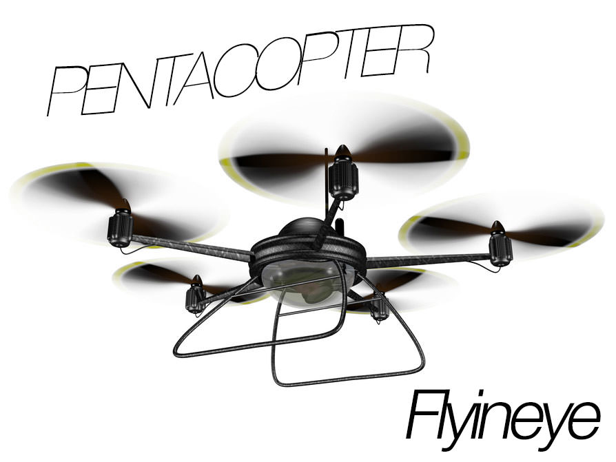 Flyineye Pentacopter! 5 Arme für ein Halleluja! -