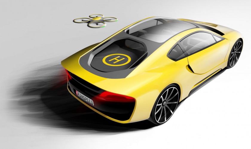 Rinspeed-Konzept: Sportwagen mit eigener Drohne - drohne